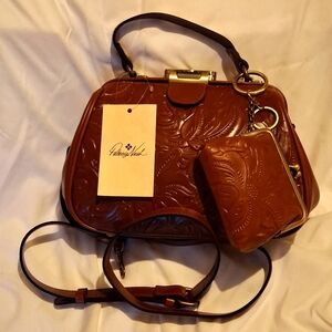 Patricia Nash Tooled Gracchi Florence Purse and Coin Purse Selling Together